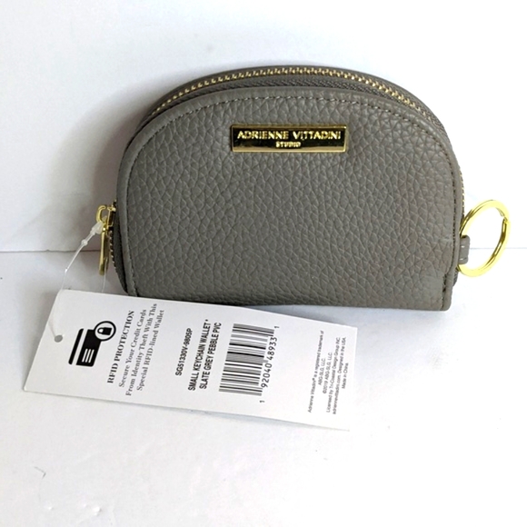 NWT Adrienne Vittadini RFID Keychain Wallet Clutch - Picture 2 of 10